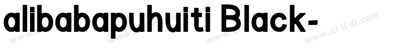 alibabapuhuiti Black字体转换